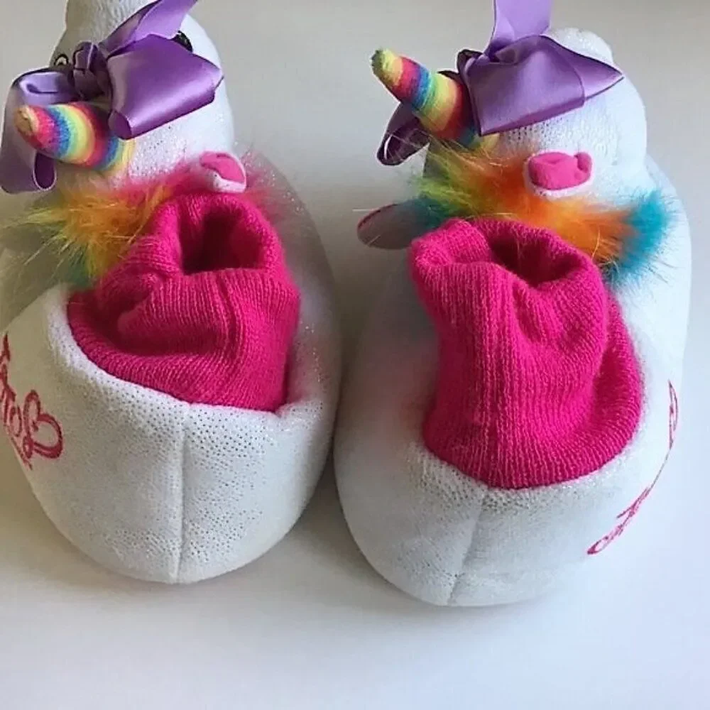 Unicorn Rainbow Slippers JoJo Siwa Girls 11-12